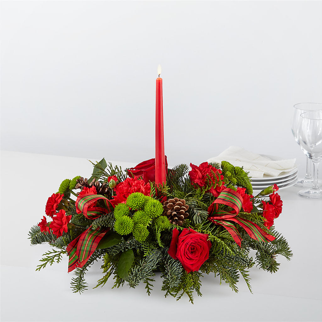 By the Candlelight Centerpiece – MERCY'S FLOWERS, Miami FL