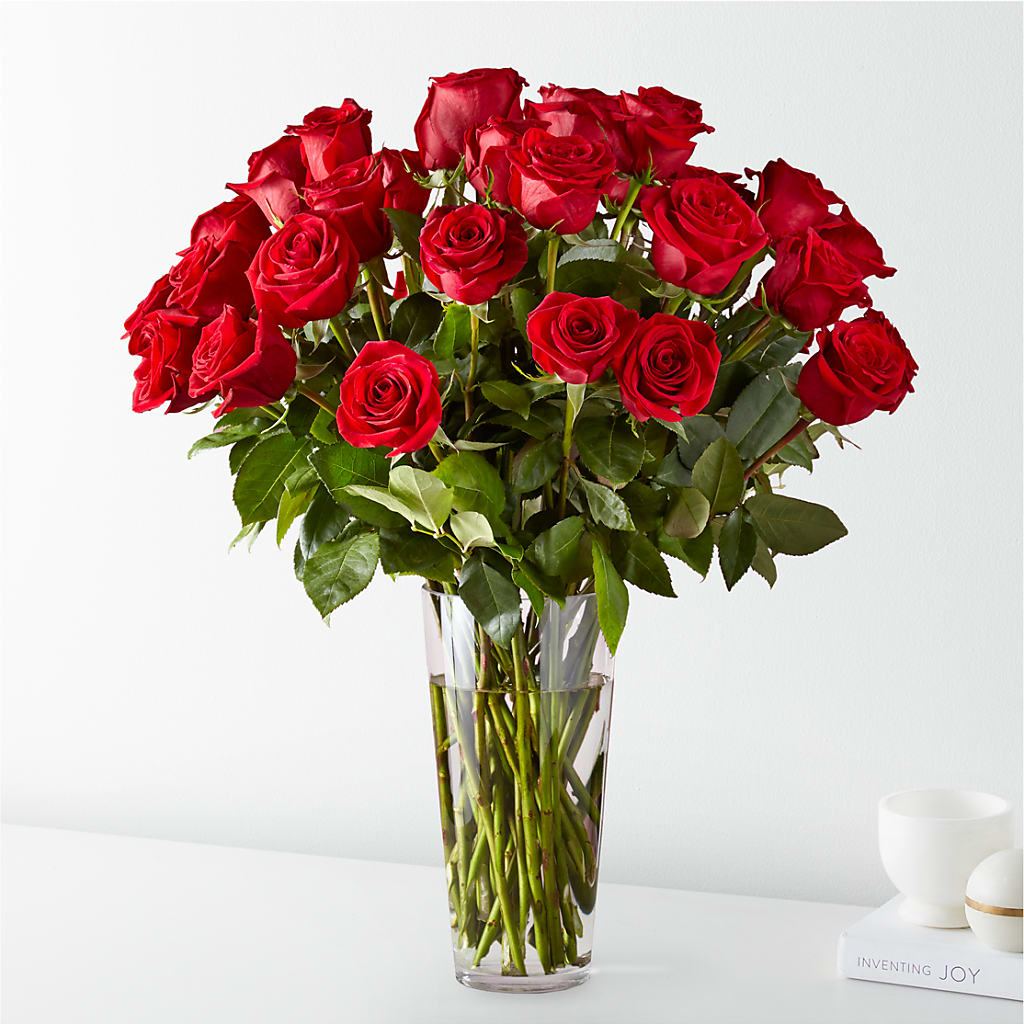 Long Stem Red Rose Bouquet – MERCY'S FLOWERS, Miami FL