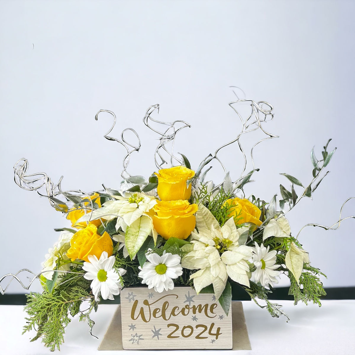 Happy New Year arrangements – MERCY'S FLOWERS, Miami FL