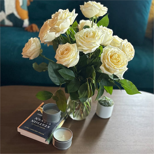 Long Stem Yellow Rose Bouquet – MERCY'S FLOWERS, Miami FL