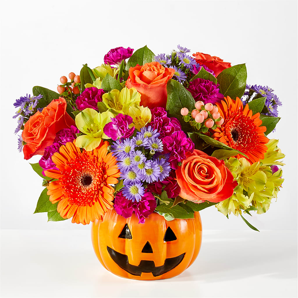 Tricks & Treats Pumpkin – MERCY'S FLOWERS, Miami FL