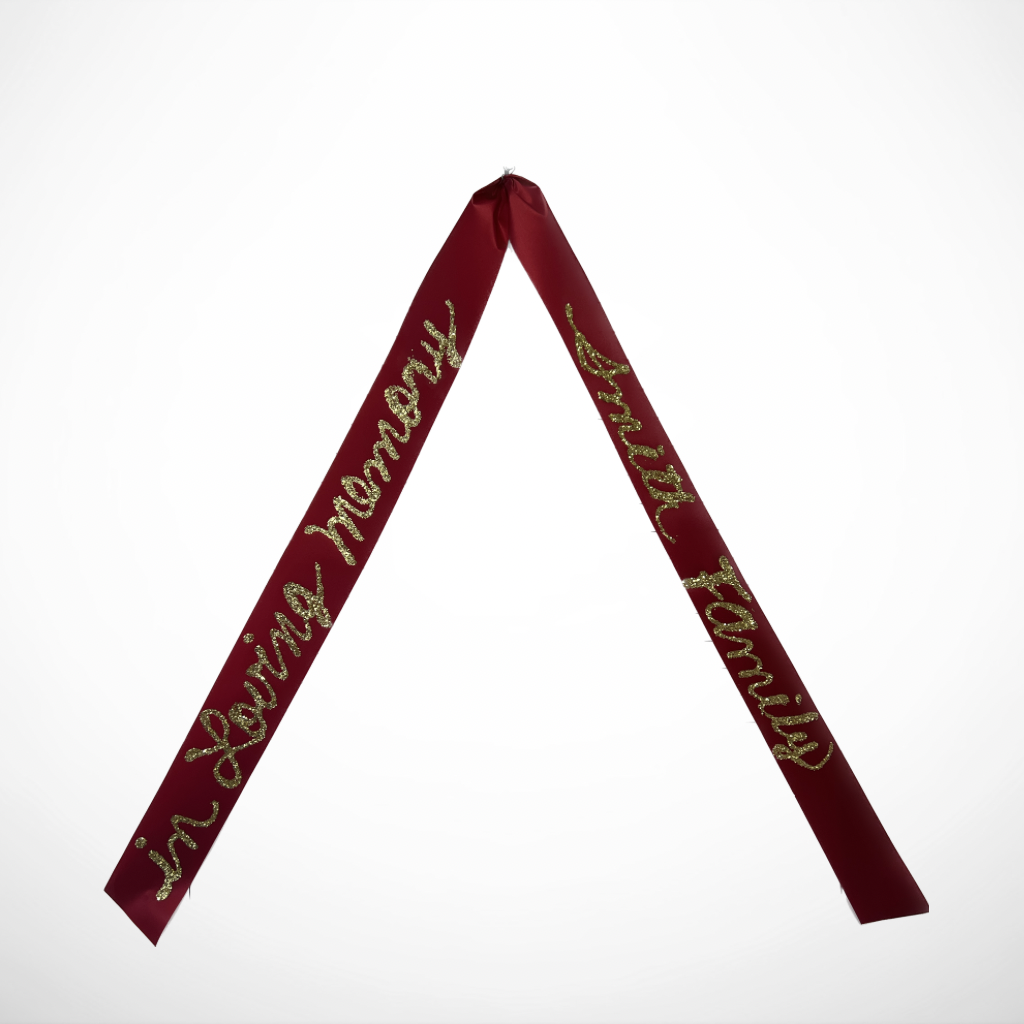 Commemorative Ribbon – MERCY'S FLOWERS, Miami FL