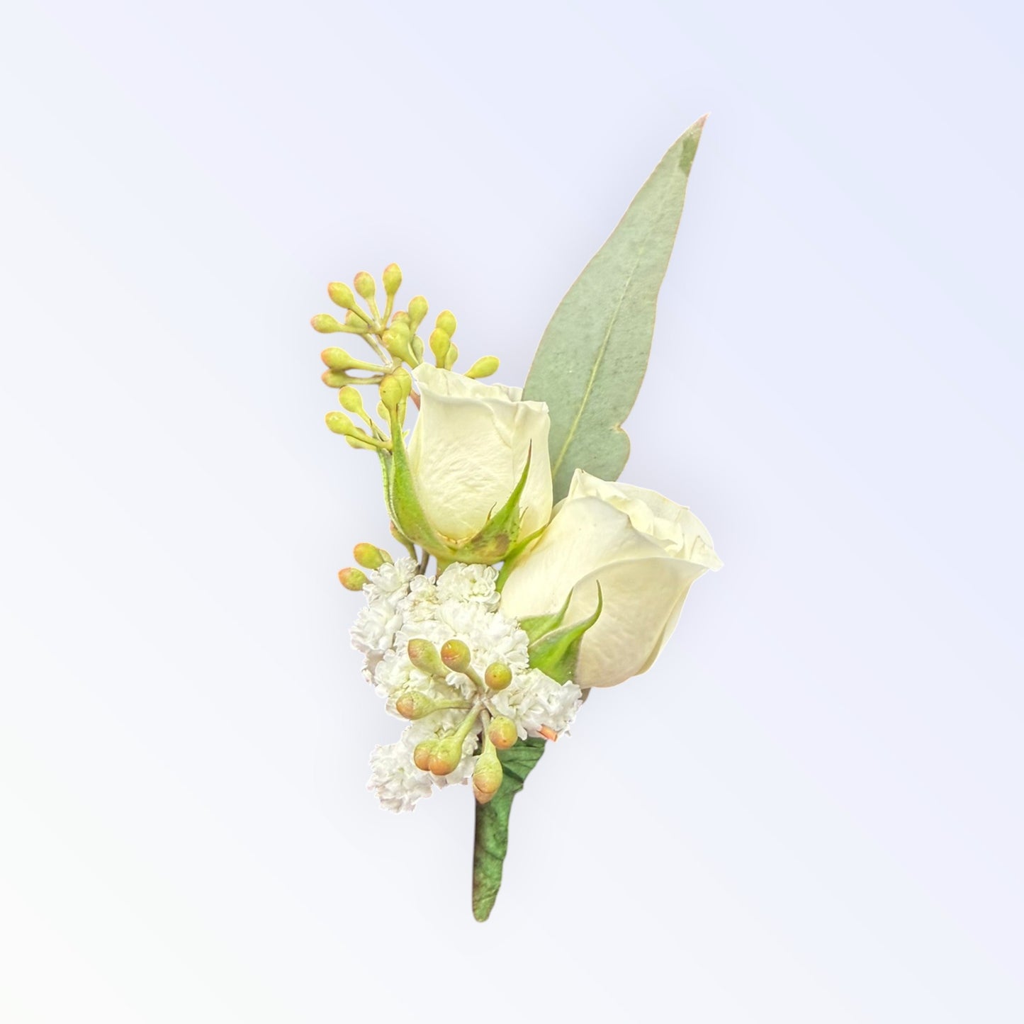 Classic White Rose Corsage