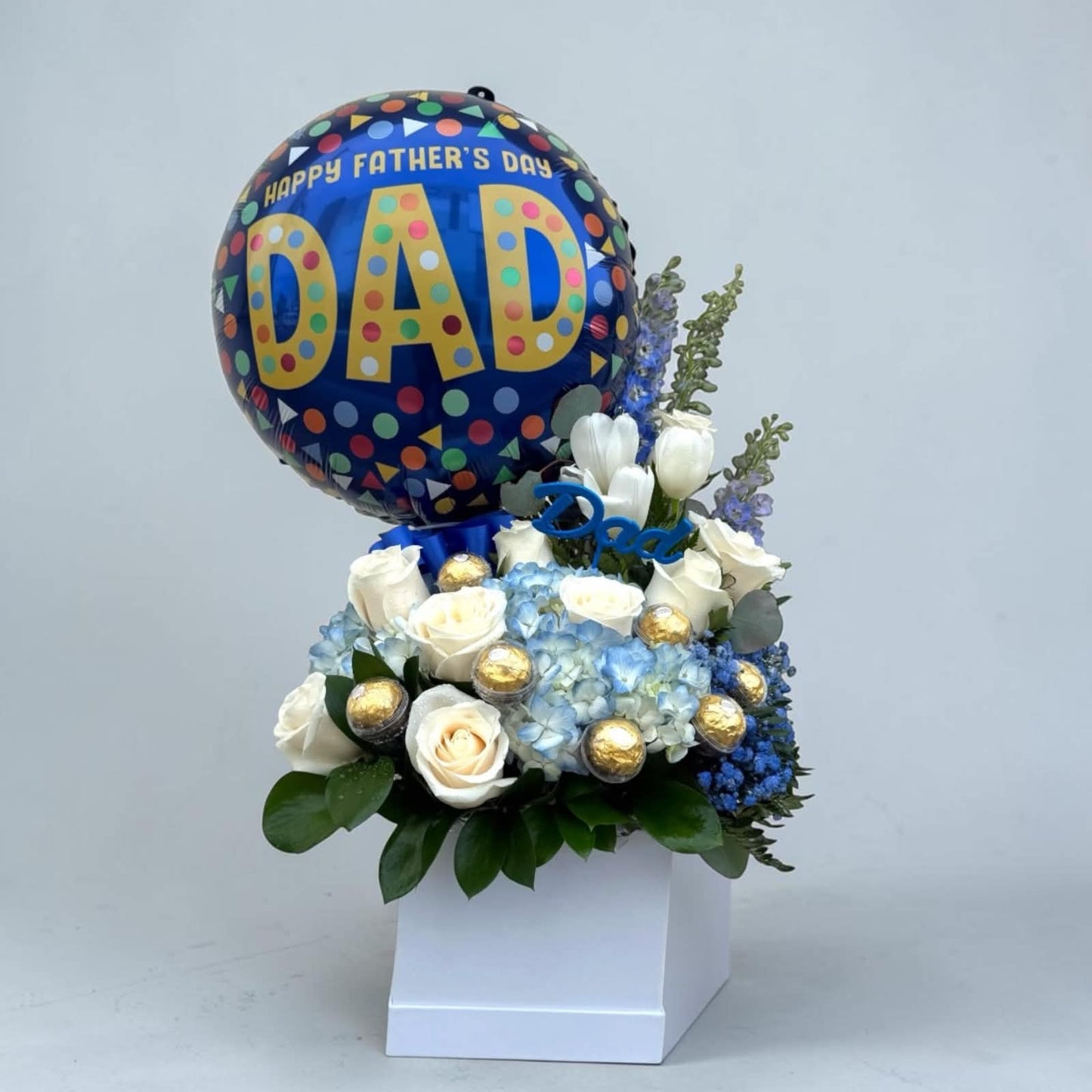 Blue Skies for Dad Arrangement – MERCY'S FLOWERS, Miami FL