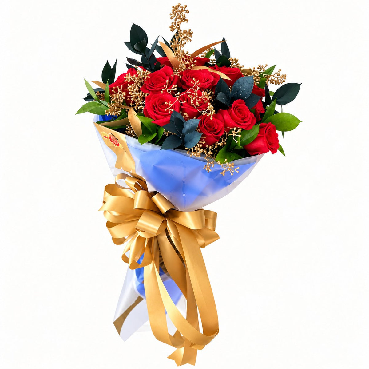 Midnight Rose & Gold – MERCY'S FLOWERS, Miami FL