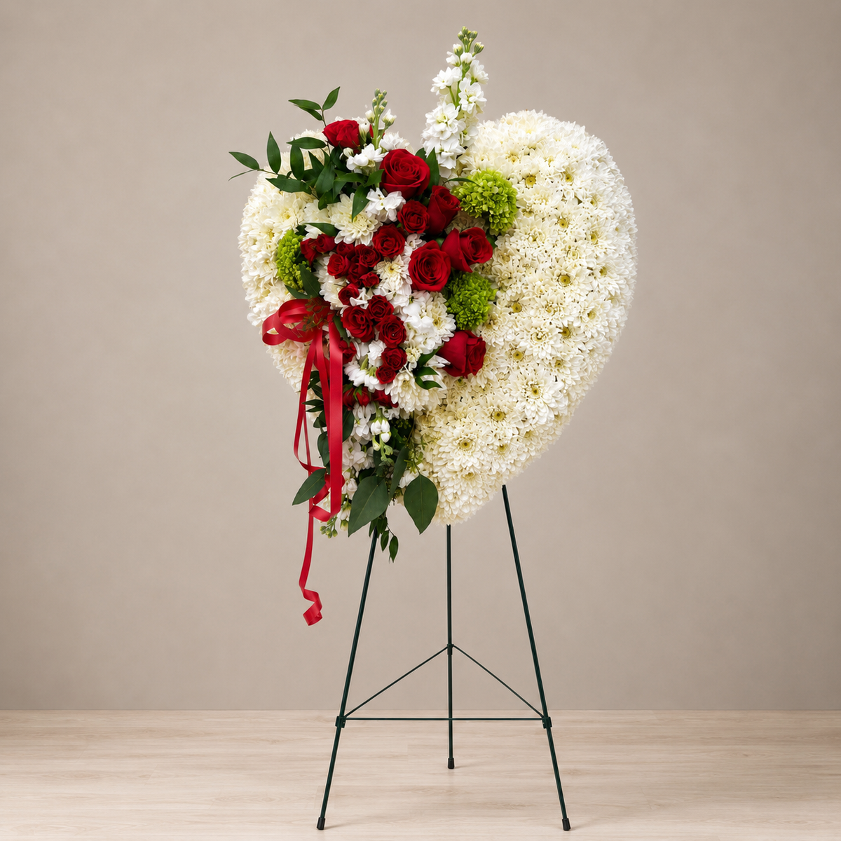 Scarlet Grace Heart – MERCY'S FLOWERS, Miami FL