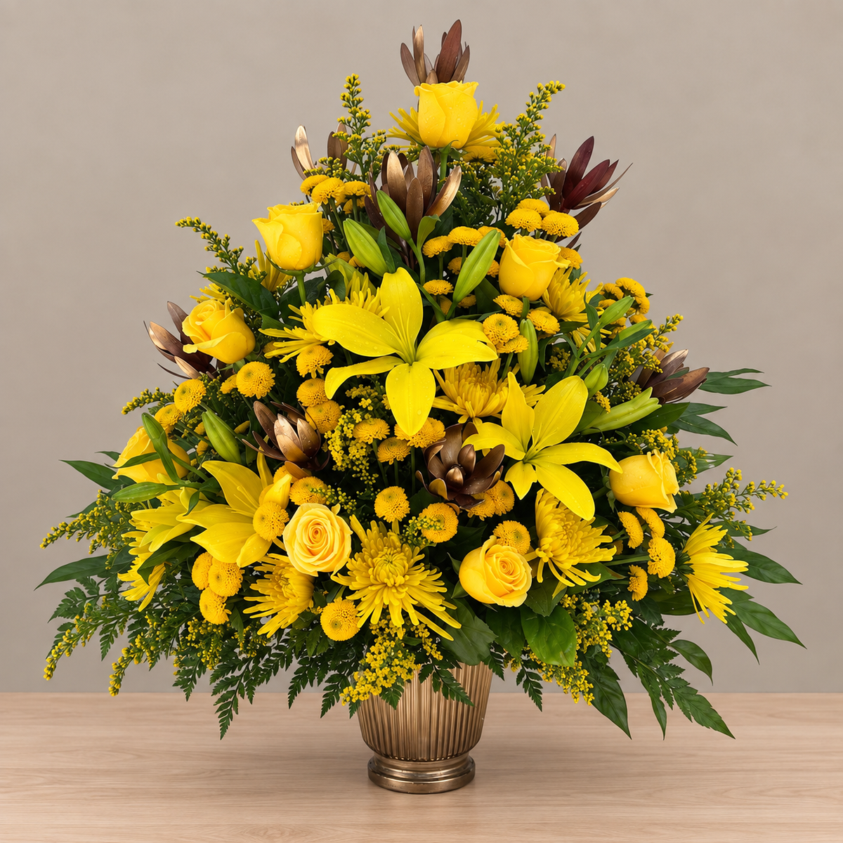 Golden Remembrance – MERCY'S FLOWERS, Miami FL
