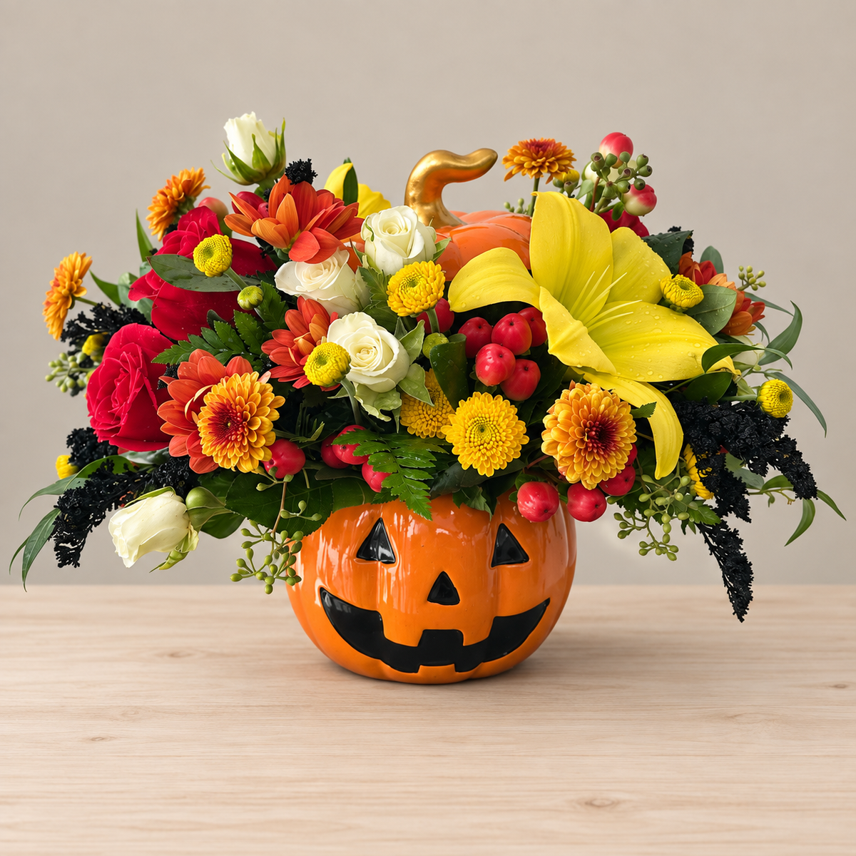 Pumpkin Boo Blooms – MERCY'S FLOWERS, Miami FL