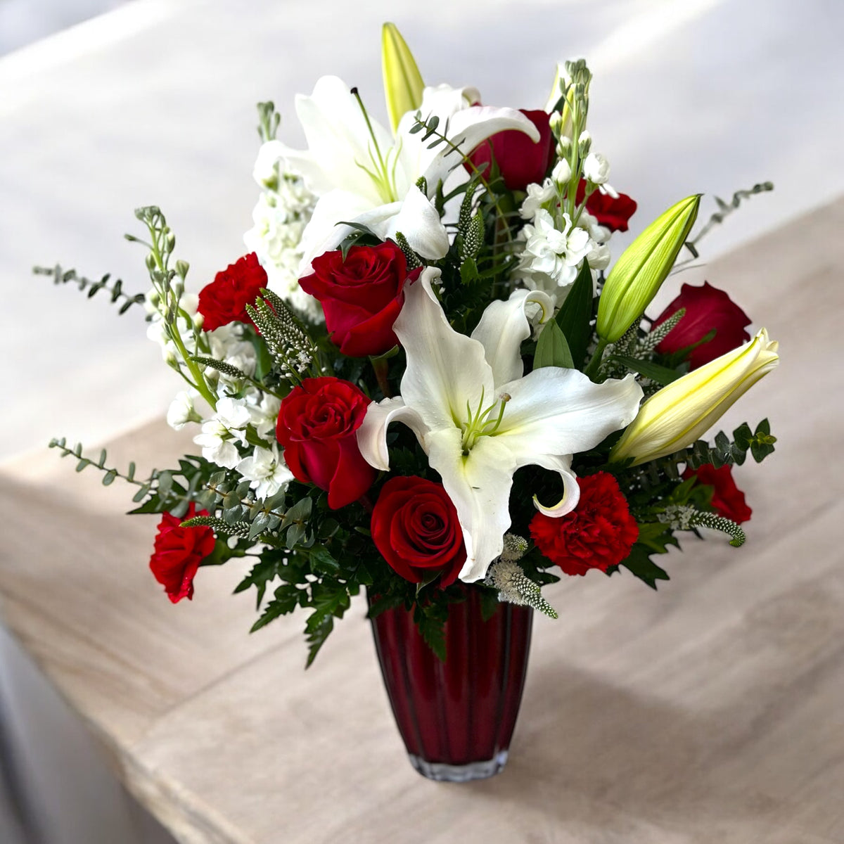 Ruby Dreams Bouquet VD – MERCY'S FLOWERS, Miami FL
