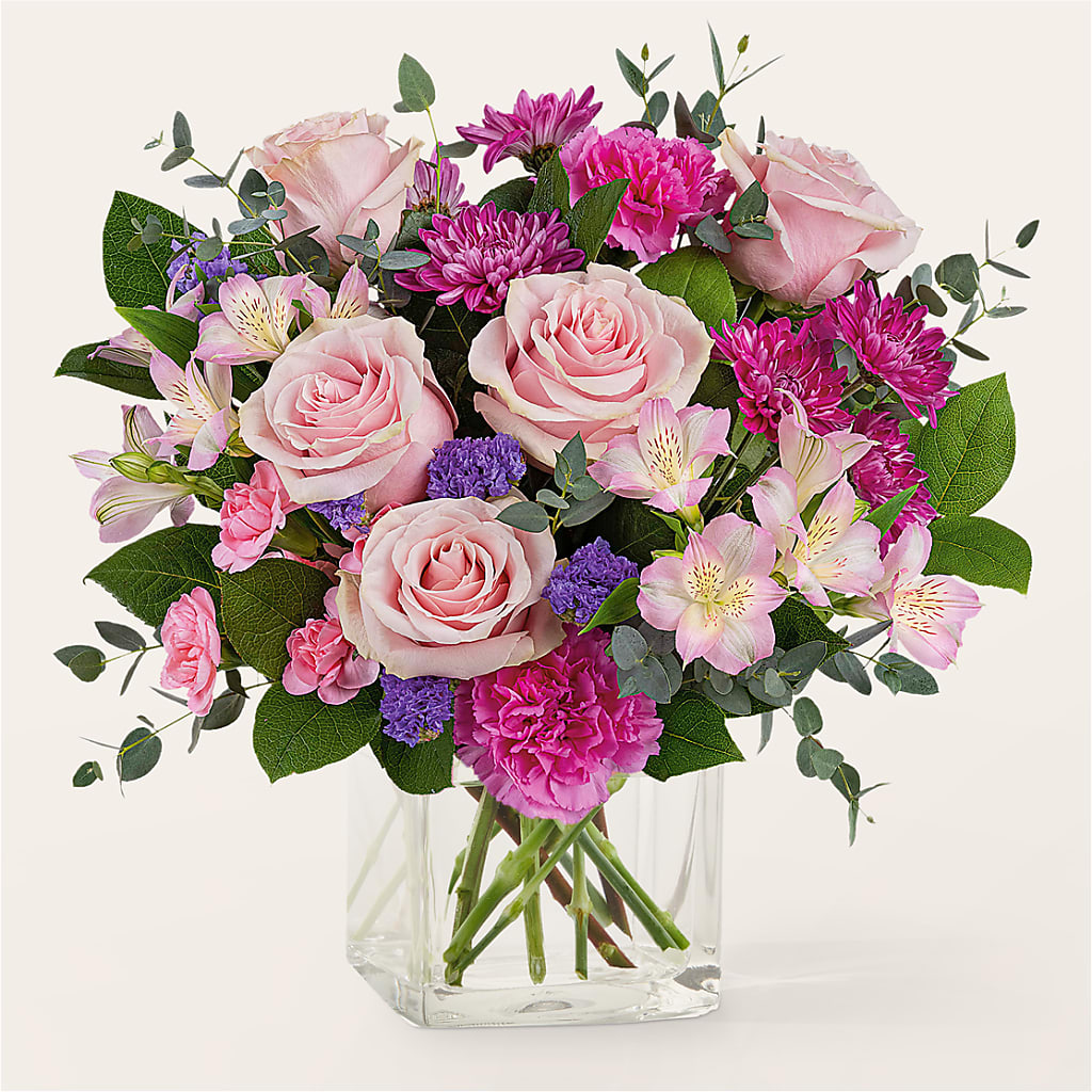 Rosy Radiance Bouquet – MERCY'S FLOWERS, Miami FL