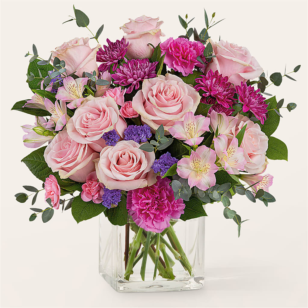 Rosy Radiance Bouquet – MERCY'S FLOWERS, Miami FL