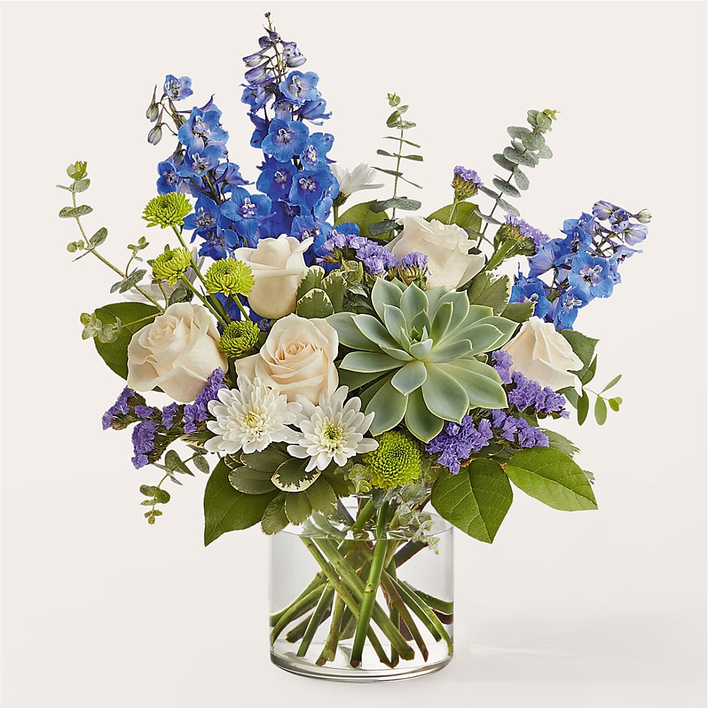 Cerulean Waves Bouquet – MERCY'S FLOWERS, Miami FL