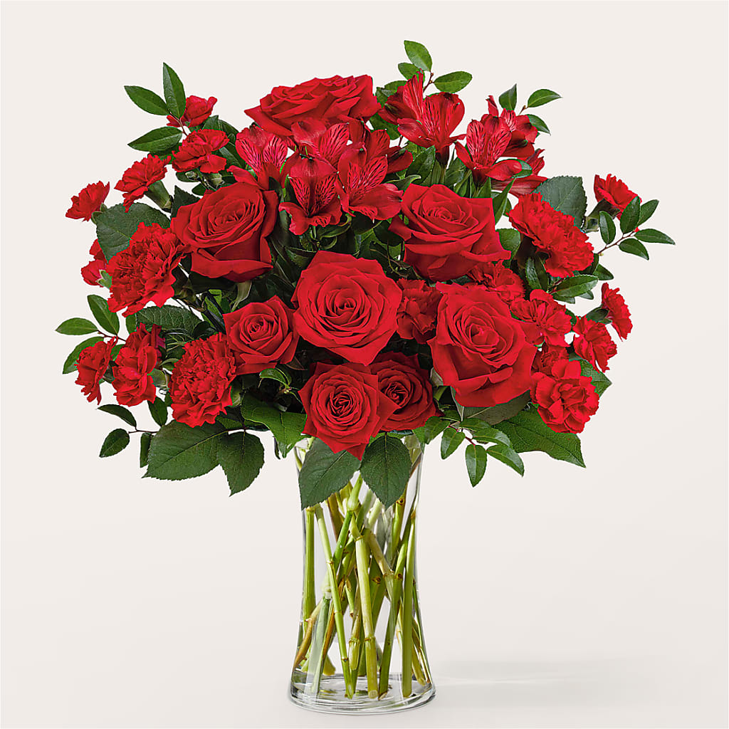 Brilliant Ruby Bouquet – MERCY'S FLOWERS, Miami FL