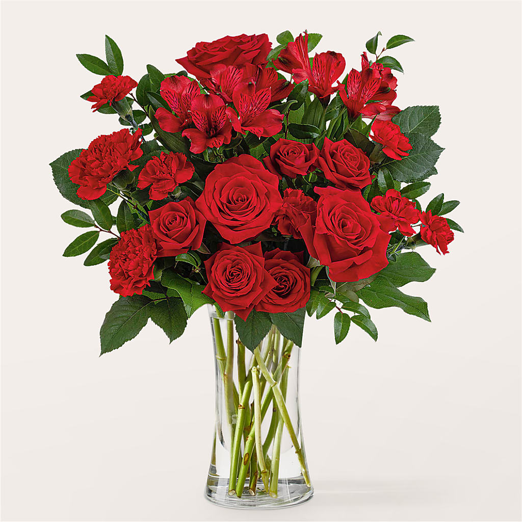 Brilliant Ruby Bouquet – MERCY'S FLOWERS, Miami FL