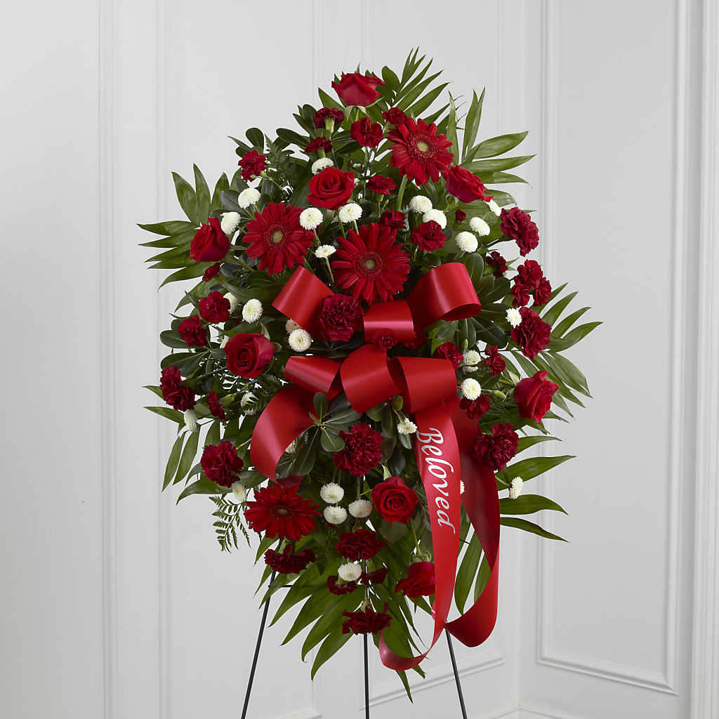 Treasured Memories Standing Spray – MERCY'S FLOWERS, Miami FL