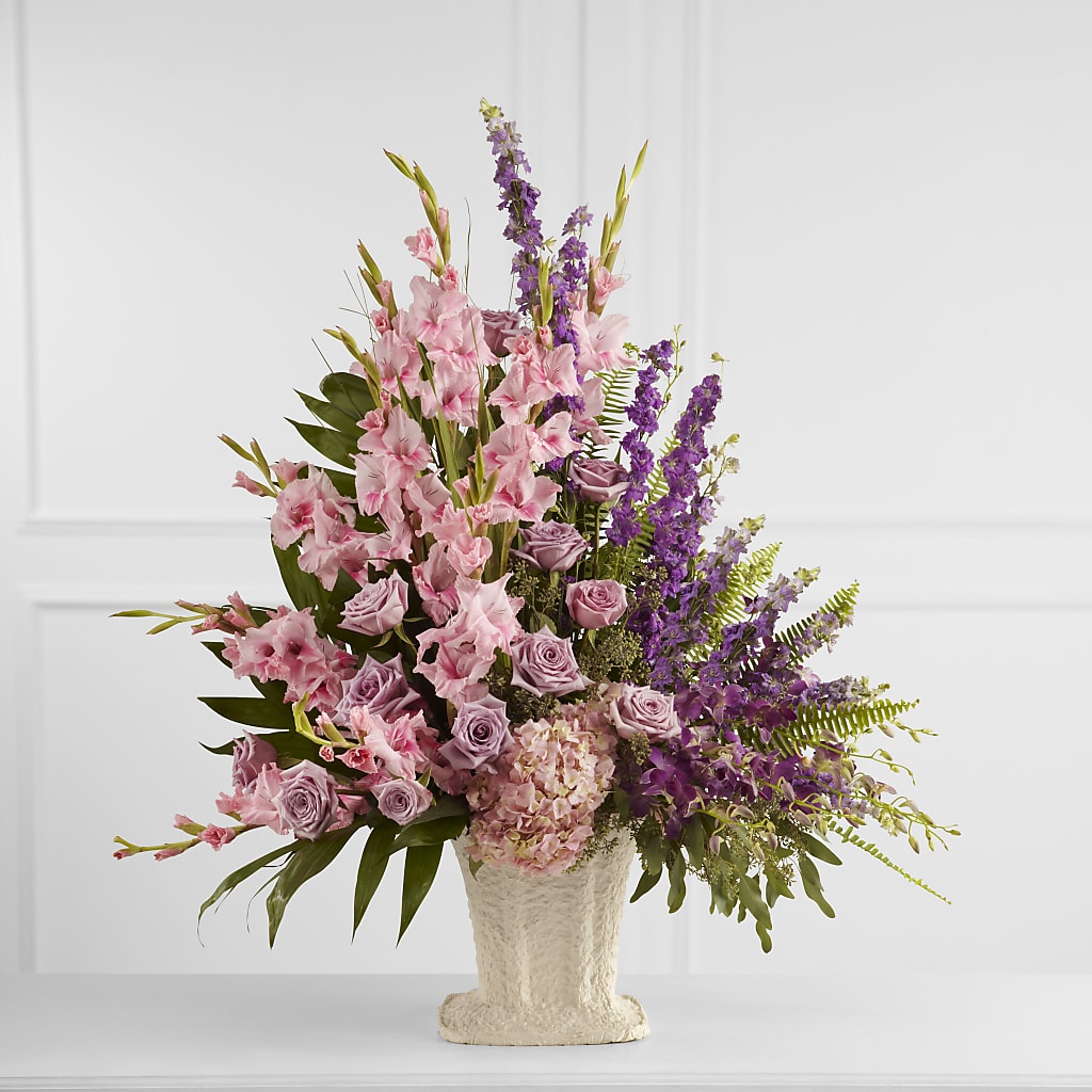 Flowing Garden Arrangement – MERCY'S FLOWERS, Miami FL