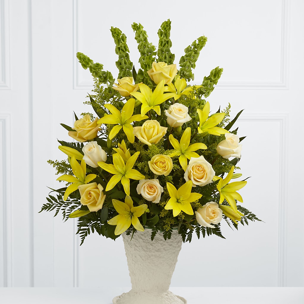 Golden Memories Arrangement – MERCY'S FLOWERS, Miami FL