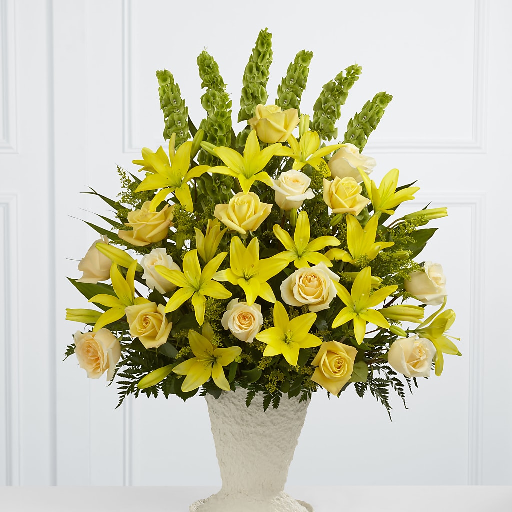 Golden Memories Arrangement – MERCY'S FLOWERS, Miami FL