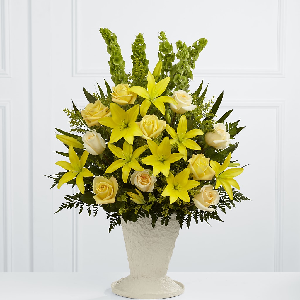 Golden Memories Arrangement – MERCY'S FLOWERS, Miami FL