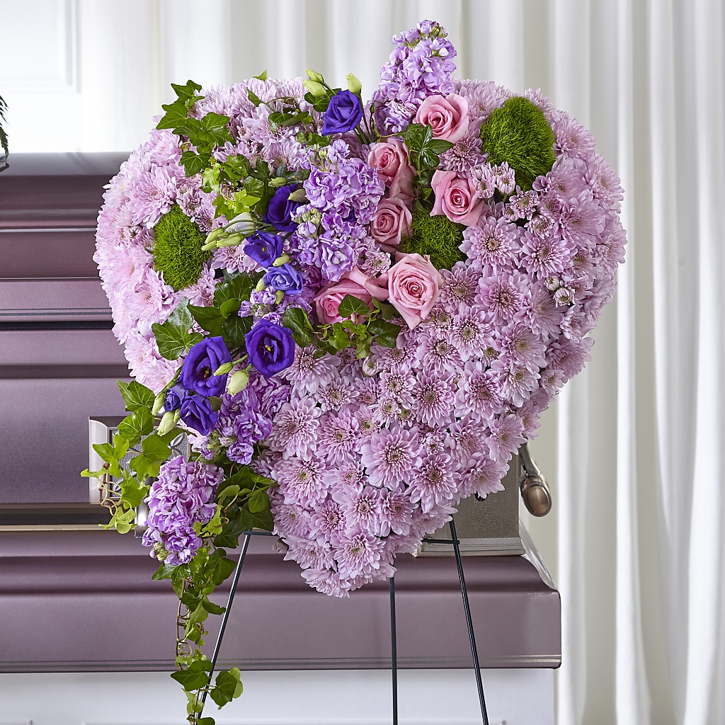 Treasured Love Standing Heart – MERCY'S FLOWERS, Miami FL