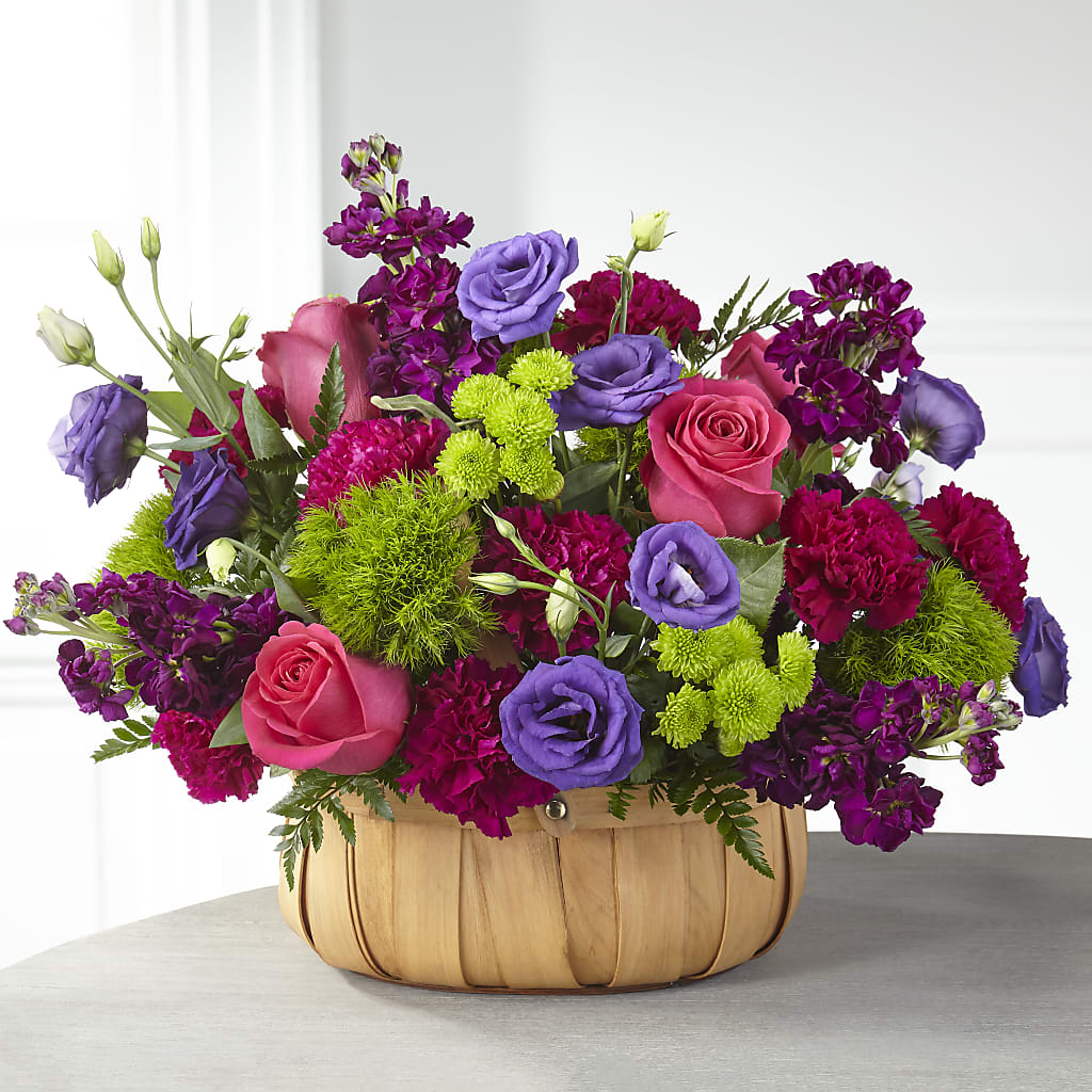 Serene Sanctuary Basket – MERCY'S FLOWERS, Miami FL