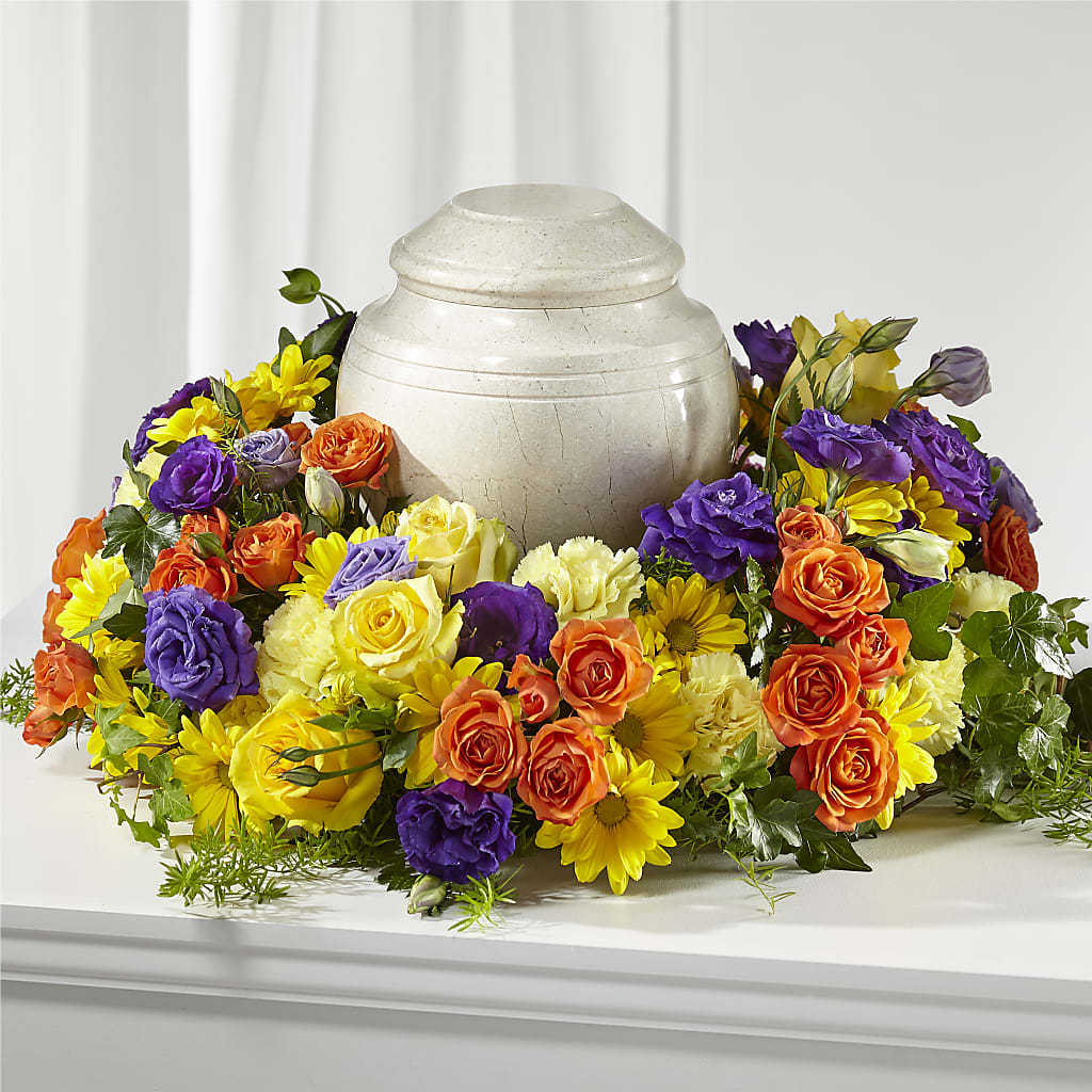 Blossoms of Remembrance Cremation Adornment – MERCY'S FLOWERS, Miami FL