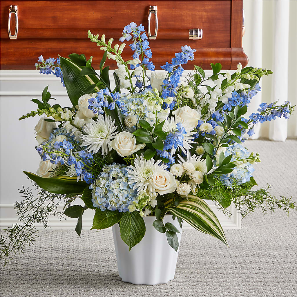 Everlasting Memories Floor Basket – MERCY'S FLOWERS, Miami FL
