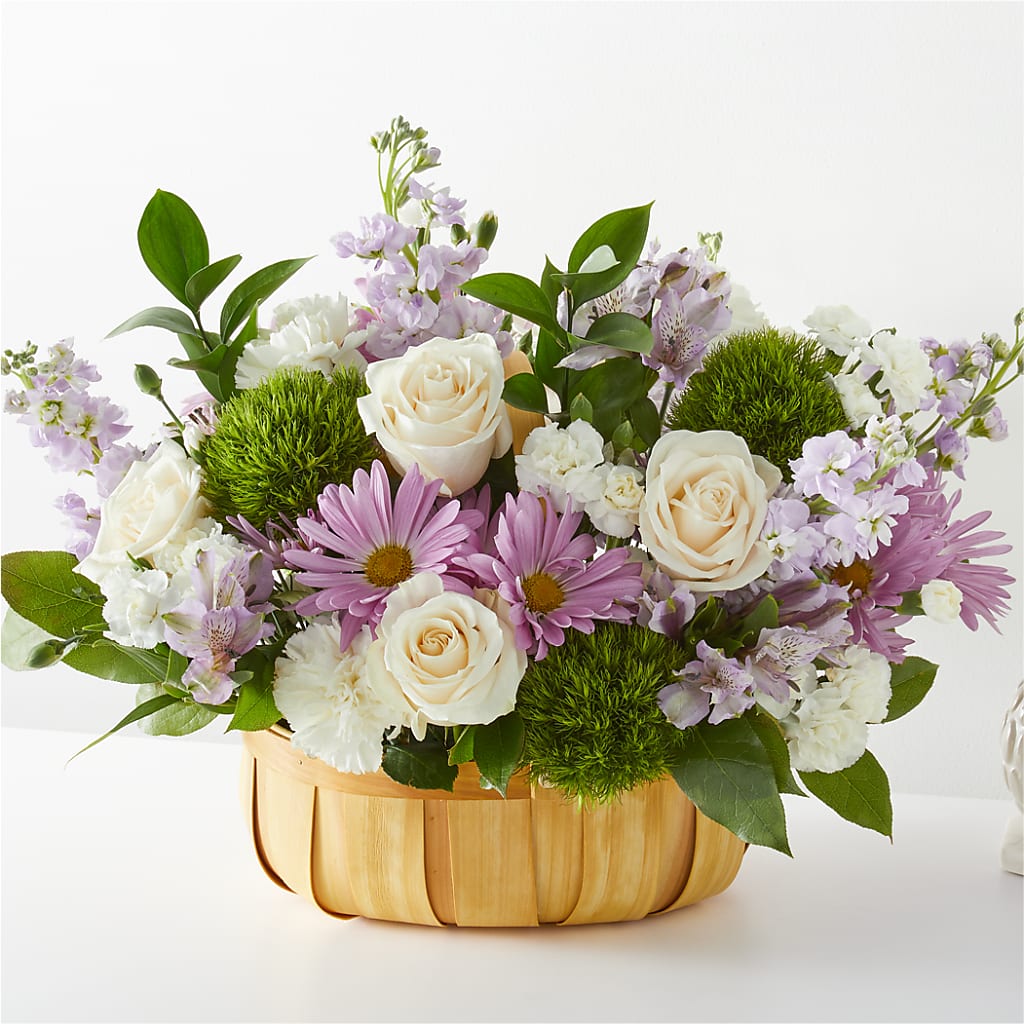 Peace & Love Basket – MERCY'S FLOWERS, Miami FL