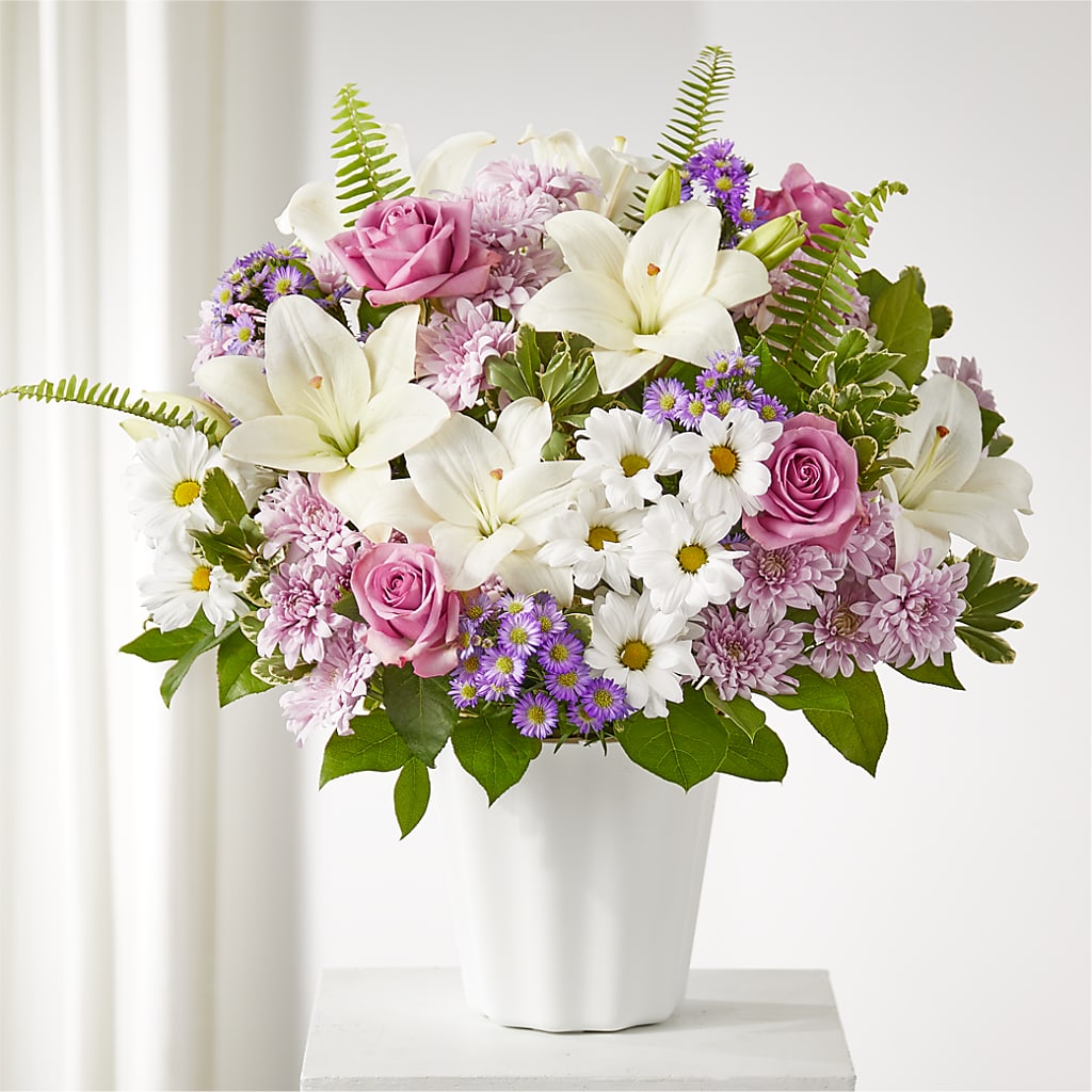 Warmest Thoughts Tabletop Basket – MERCY'S FLOWERS, Miami FL