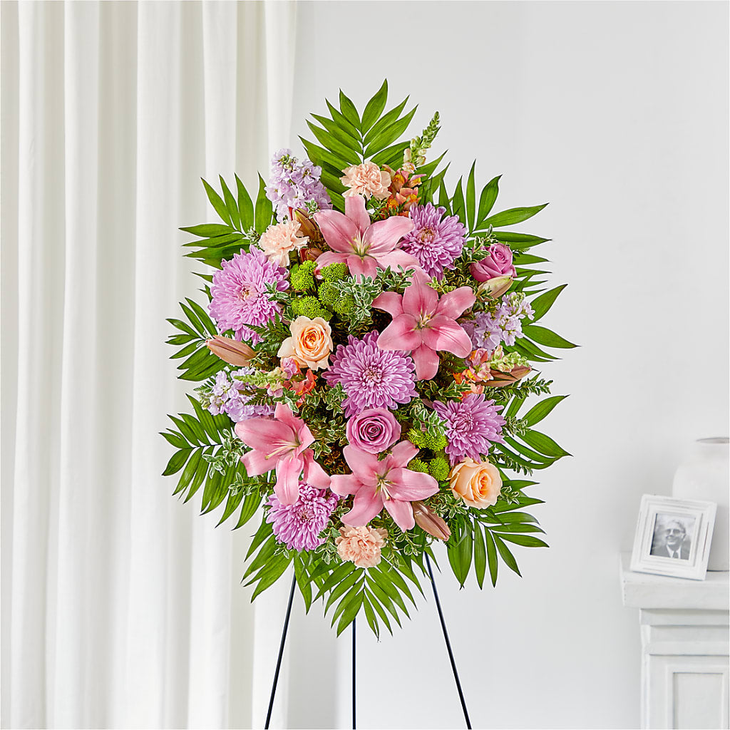 Love & Light Standing Spray – MERCY'S FLOWERS, Miami FL