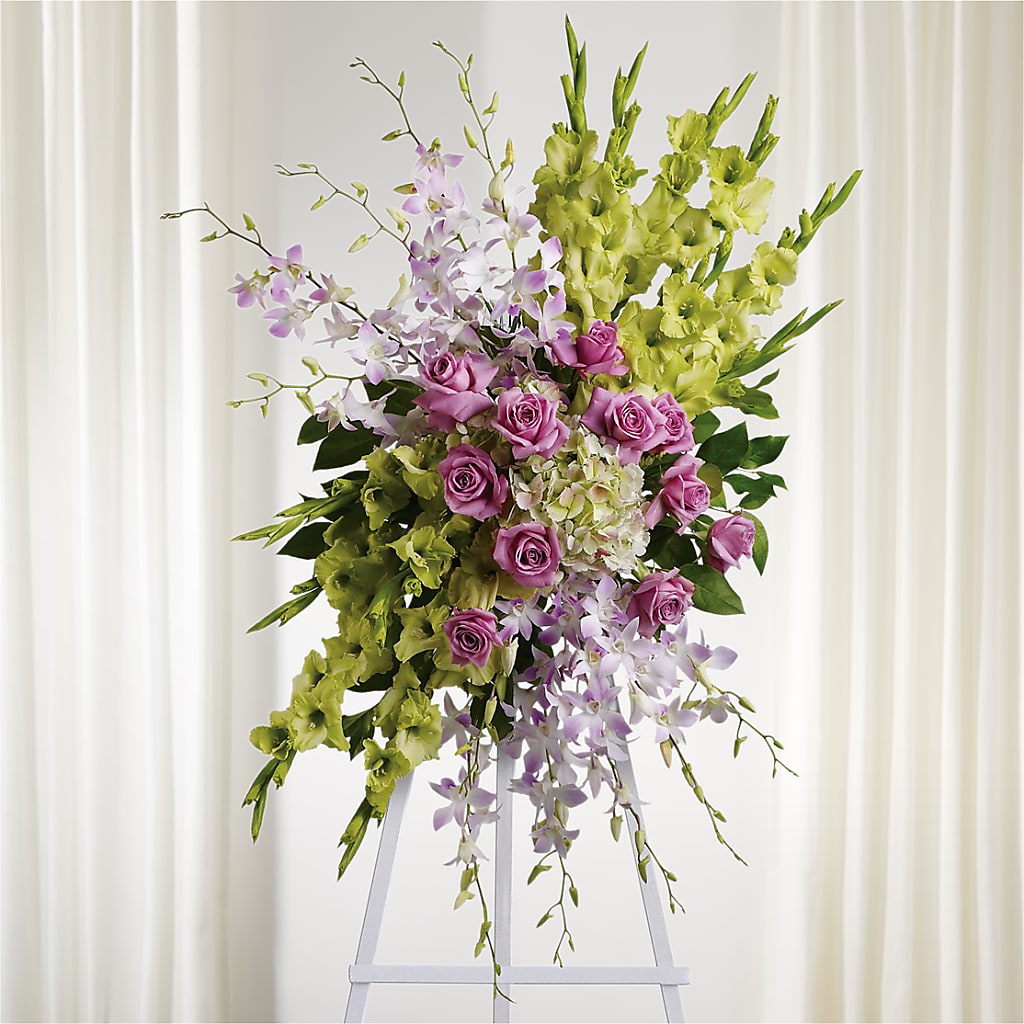 Lasting Legacy Standing Spray – MERCY'S FLOWERS, Miami FL