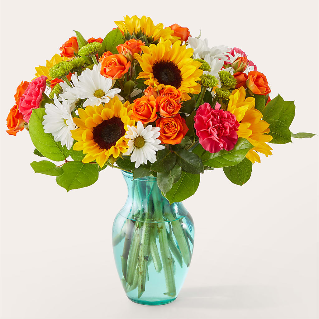 Sun-drenched Blooms Bouquet – MERCY'S FLOWERS, Miami FL