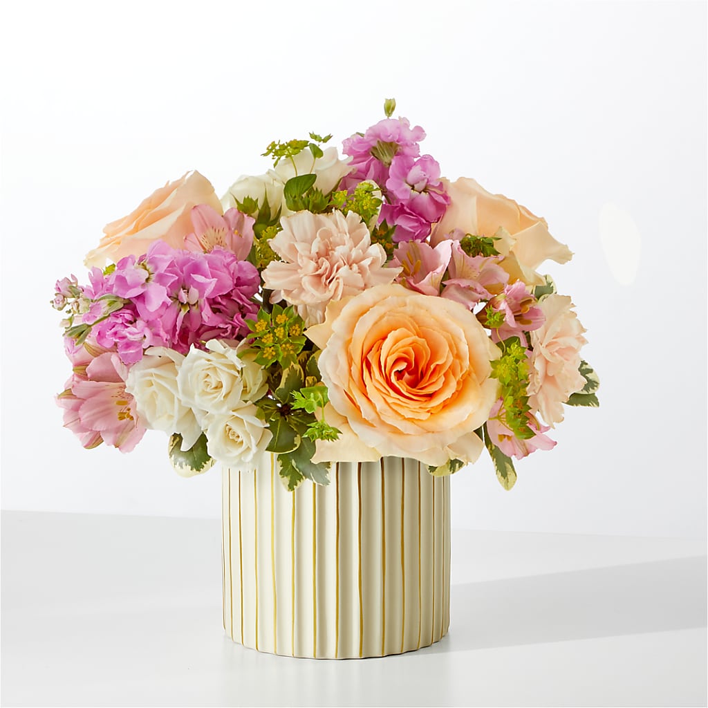 Paradise Bouquet with Ivory Vase – MERCY'S FLOWERS, Miami FL