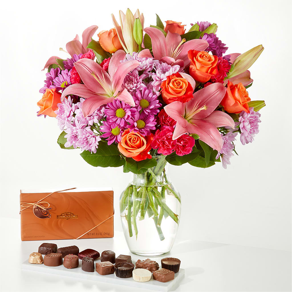 One and Only Bouquet and Chocolate Bundle – MERCY'S FLOWERS, Miami FL