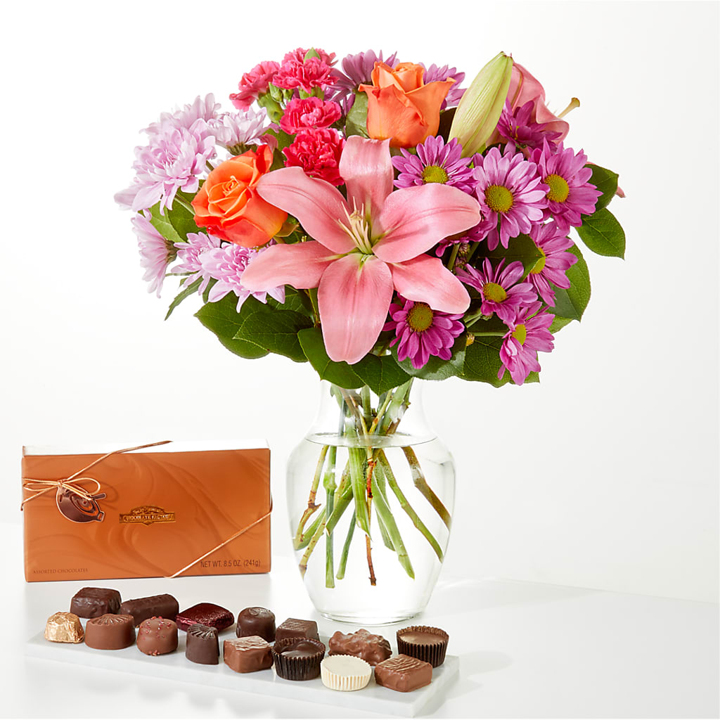 One and Only Bouquet and Chocolate Bundle – MERCY'S FLOWERS, Miami FL