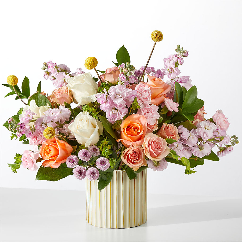 French Market Bouquet with Ivory Vase – MERCY'S FLOWERS, Miami FL