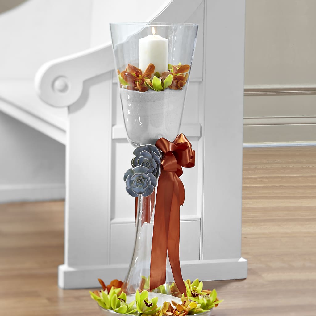 Matrimony Pew Decor – MERCY'S FLOWERS, Miami FL