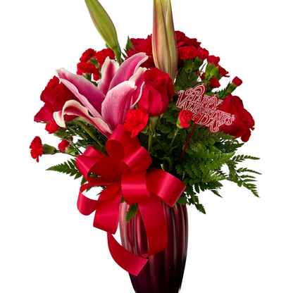 Always in Red – MERCY'S FLOWERS, Miami FL