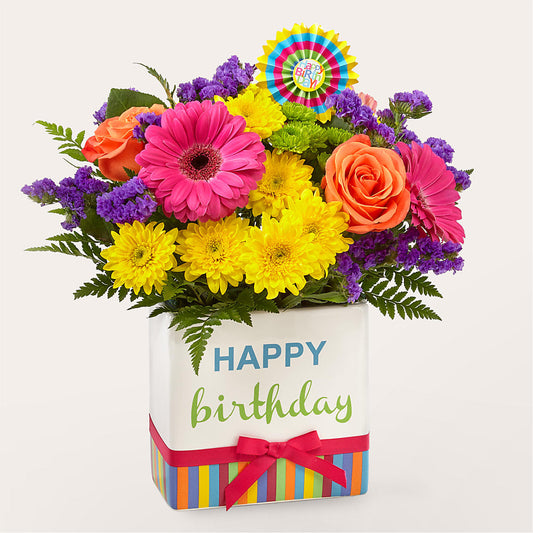 Birthday Brights Bouquet – MERCY'S FLOWERS, Miami FL