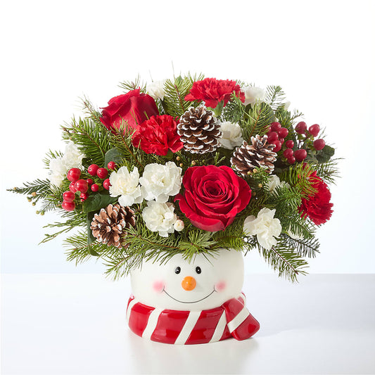 Jolly Snowman Bouquet – MERCY'S FLOWERS, Miami FL