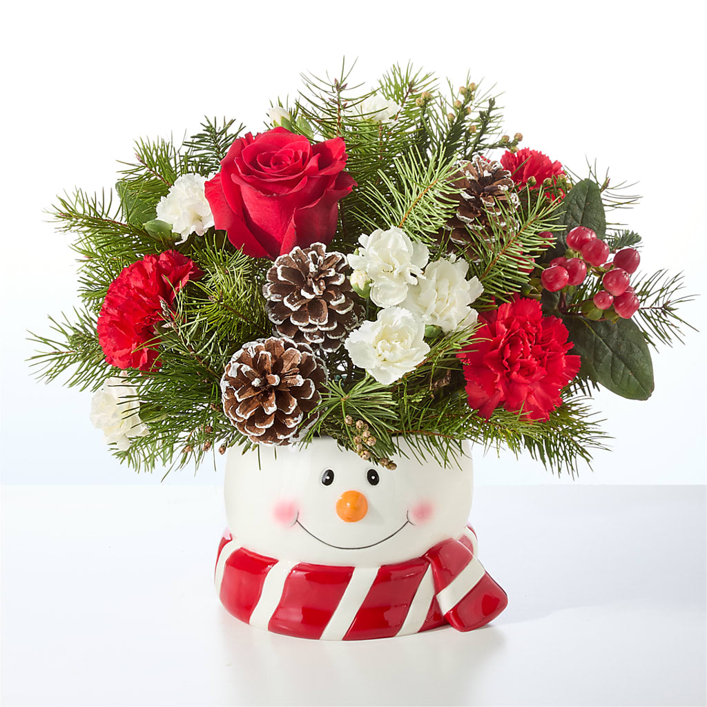 Jolly Snowman Bouquet – MERCY'S FLOWERS, Miami FL