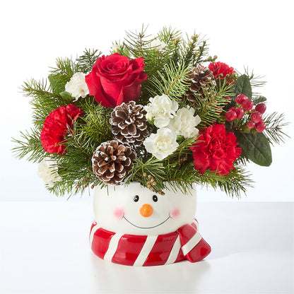 Jolly Snowman Bouquet – MERCY'S FLOWERS, Miami FL