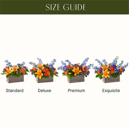 Radiant Citrus Box Bouquet – MERCY'S FLOWERS, Miami FL