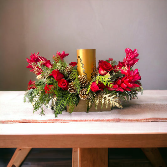 Luxury Christmas Table Arrangement