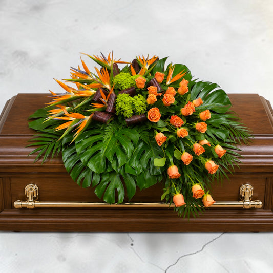 Exotic Tropical Casket Spray