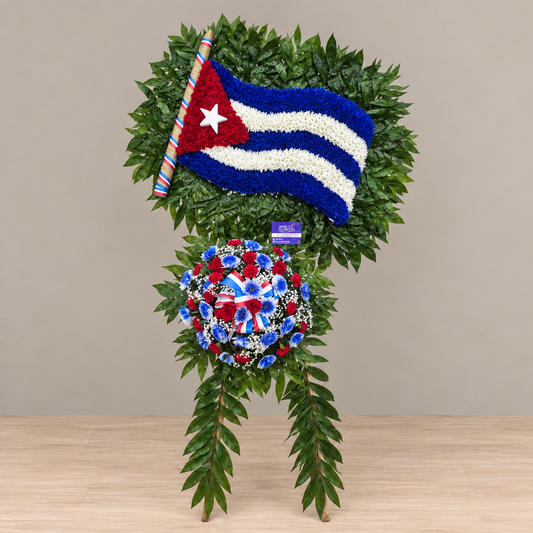 The Cuban Flag Spray – MERCY'S FLOWERS, Miami FL