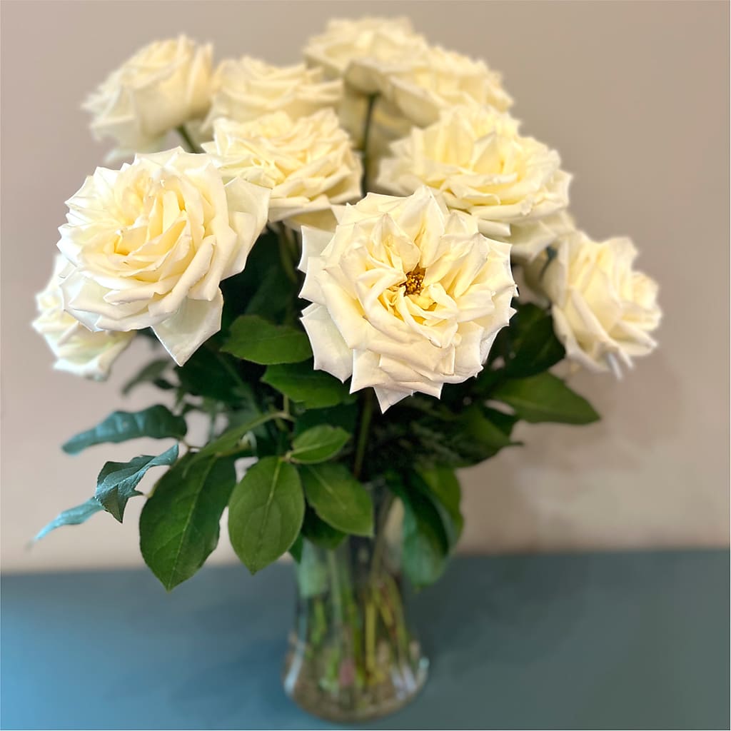 Long Stem Yellow Rose Bouquet – MERCY'S FLOWERS, Miami FL