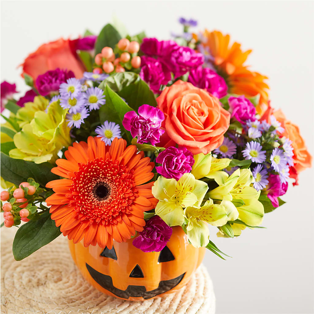 Tricks & Treats Pumpkin – MERCY'S FLOWERS, Miami FL