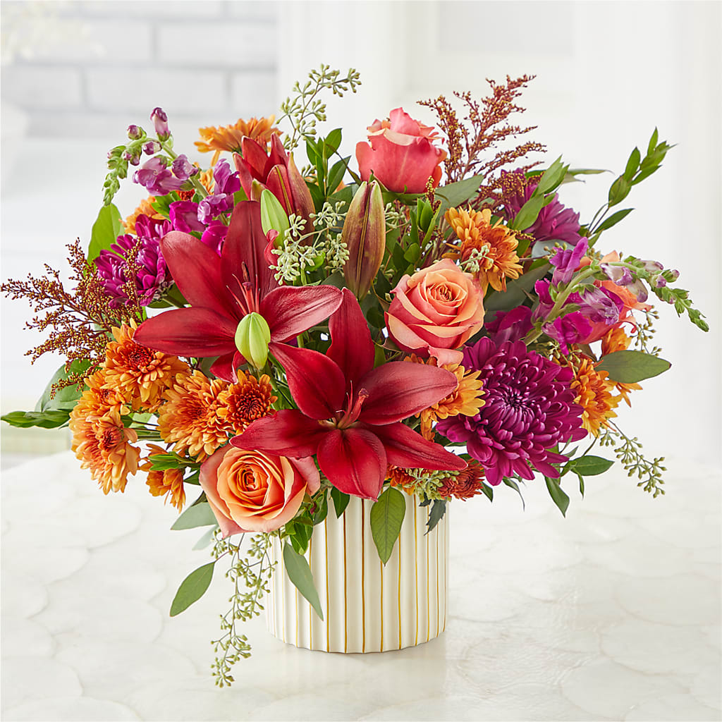 Burgundy Landscape Bouquet – MERCY'S FLOWERS, Miami FL