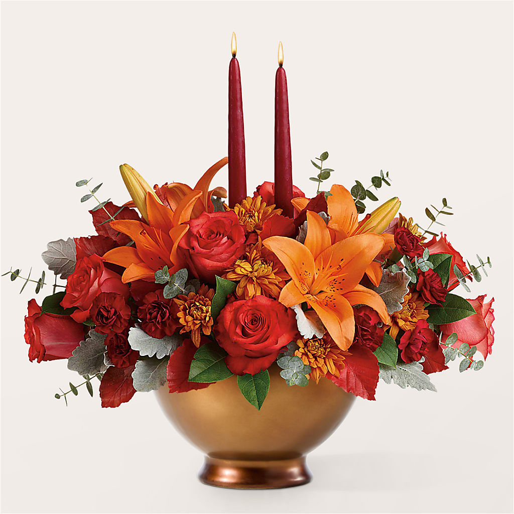 Fruits of Fall Centerpiece – MERCY'S FLOWERS, Miami FL